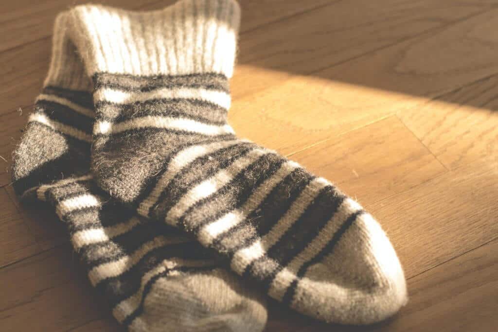 Pair of striped socks.