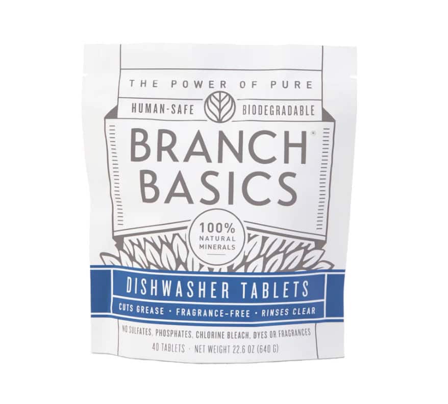 Branch Basics dishwasher detergent tablets