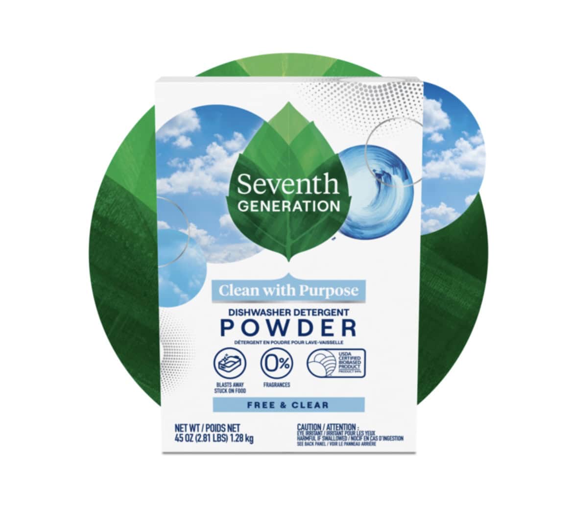 Seventh Generation dishwasher detergent powder